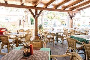 Bar & Restaurant of the Talayot Apartments, Cala'n Forcat, Menorca